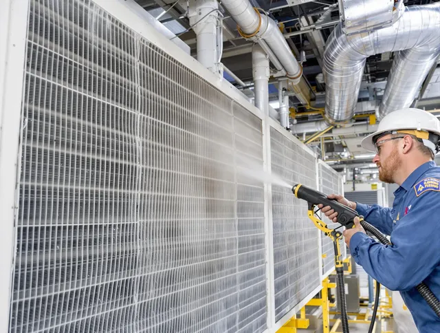 Professional commercial coil cleaning by Smithfield Air Duct Cleaning in Smithfield
