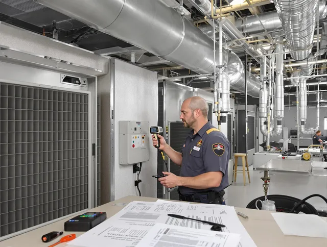 Professional filter system inspection by Smithfield Air Duct Cleaning in Smithfield