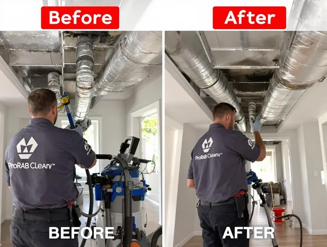 Smithfield Air Duct Cleaning expert performing thorough residential duct cleaning in a Smithfield home